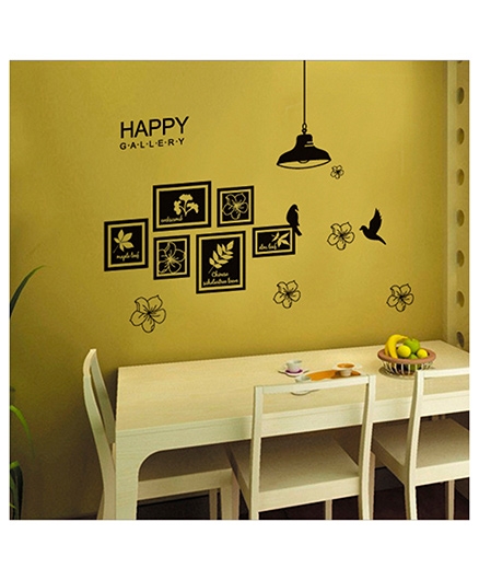 Studio Briana Black Vinyl Family Photo Frames Urban Wall Art Sticker