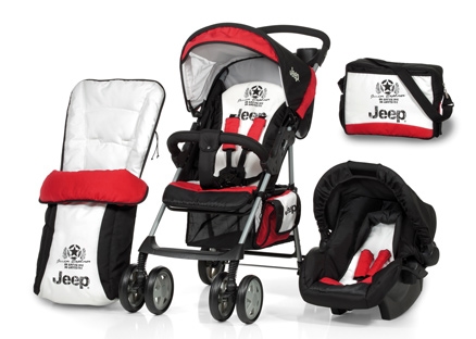 Hauck - Stroller Jeep Shopper 6- Set Red Black