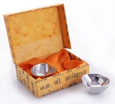 Ravenn Set of 2 Double Walled Steel Diyas 