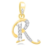 Eva Jewels - Beautiful 'R' Shaped Pendant