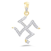 Eva Jewels - Beautiful 'Swastik' Shape Pendant