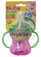 Nuby - No-Spill - Super Straw - Grip'N Sip