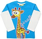 Grasshopper - Glow in Dark Full Sleeves T-Shirt with Giraffe Print