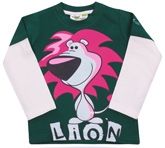 Grasshopper - Glow In Dark Full Sleeves T-Shirt With Lion Print