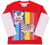 Grasshopper - Glow In Dark Full Sleeves T-Shirt With Zebra Print