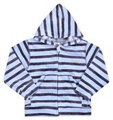 Hooded Sweat Shirt With Stripes For Cool Look