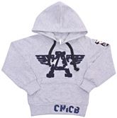 Pullover Hooded Sweat Shirt With CHICB Print