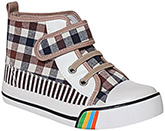 Cute Walk - Ankle Shoes With Checks Print