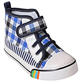 Cute Walk - Ankle Shoes With Checks Print