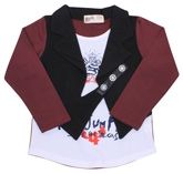 Full Sleeves T-Shirt With Attached Jacket