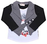 Full Sleeves T-Shirt With Attached Jacket