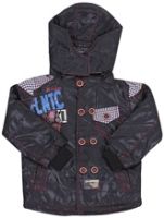 Hooded Full Sleeves Jacket - Marine Print