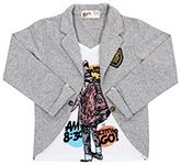T-Shirt With Full Sleeves Attached Jacket