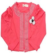 Full Sleeves Jacket - Flower Design