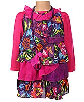 Little Kangaroos - Frock With Floral Print