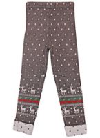 Warm Leggings - Deer Print