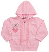 Full Sleeves Hooded Sweat Shirt With Lace Design