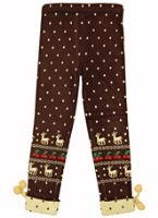 Warm Leggings - Deer Print