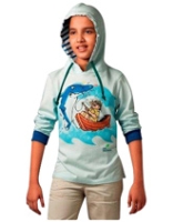 Do You Speak Green - Full Sleeves Hooded Sweat Shirt With Shikhari Shambu Print