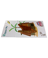 Diaper Changing Pads/Mats - Quick Dry - Laminated Fabric Wooden Castle