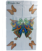 Diaper Changing Pads/Mats - Quick Dry - Laminated Fabric Butterfly