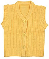 V Neck Front Open Sleeveless Sweater