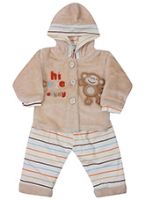 Full Sleeves Hooded Fleece Suit