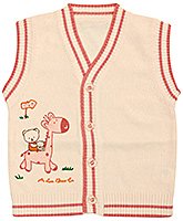 Front Open Sleeveless Sweater