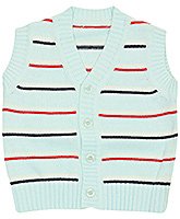 V Neck Front Open Sleeveless Sweater