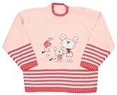 Full Sleeves Rabbit Print Sweater