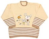 Full Sleeves Rabbit Print Sweater