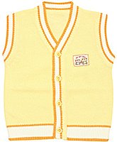 V Neck Front Open Sleeveless Sweater