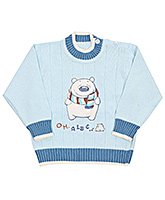 Full Sleeves Bear Print Sweater
