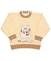 Full Sleeves Bear Print Sweater