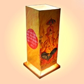 Canvas Handpainted Ganesha Lamp