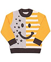 Full Sleeves Sweater - Smiley Face