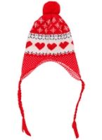 Woollen Cap - Heart Design