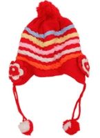 Woollen Cap - Multicolor Lining Pattern