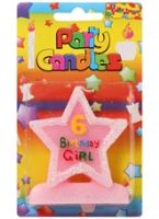 Birthday Girl Candle - 6 Years