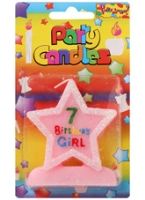 Birthday Girl Candle - 7 Years