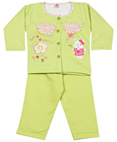 Full Sleeves T-Shirt Suit - Flower Print