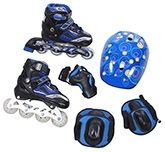 Fab N Funky - Inline Skates with Helmet & Protector Silver Lining