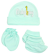 Babyhug - Bonnet Set Giraffe Print