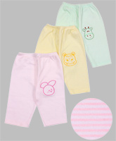 Baby Hug - Striped And Printed Casual Bottoms