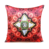 Shibori Designs - Jewelry Kaleido Cushion Cover - Red