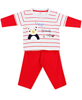 Child World - Full Sleeves T-Shirt Suit With Best Friends Print