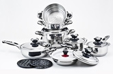 Varun Stainless Steel 16 Pieces Cookware Gift Set