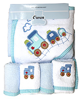 Owen - 5 Piece Starter Set Hooded Towel With 4 Wash Cloths