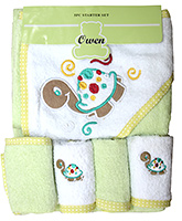 Owen - 5 Piece Starter Set Hooded Towel With 4 Wash Cloths