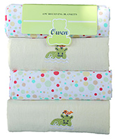 Owen Receiving Blankets - Set of 4 